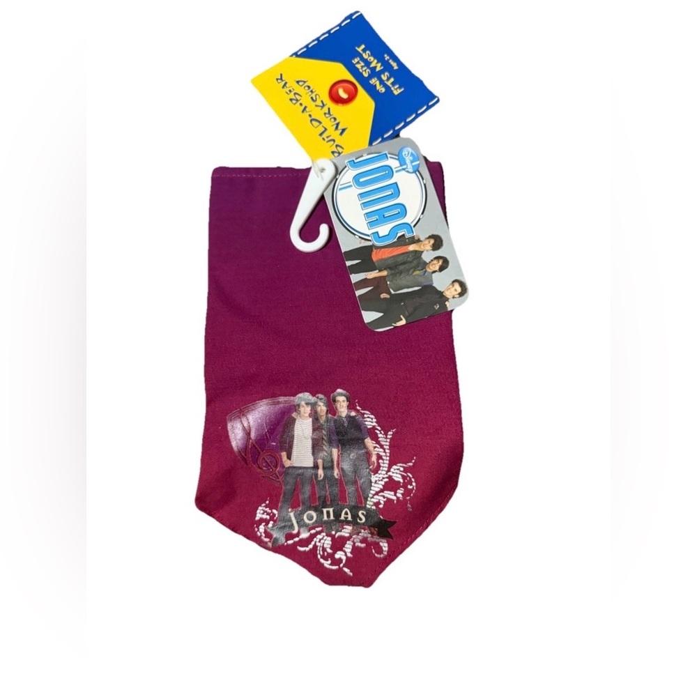 Disney Channel Jonas Brothers Rare collectible Build A Bear Bandana NWT
